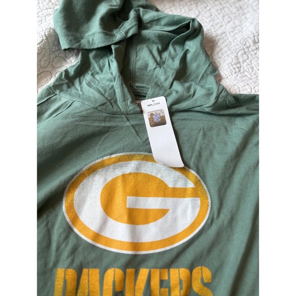 NFL Green Bay Packers Hoodie Long Sleeve T-Shirt Mens S NWT - Picture 4 of 4